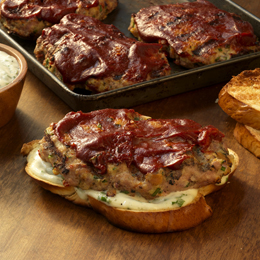 Individual Turkey Meat Loaf Sandwiches