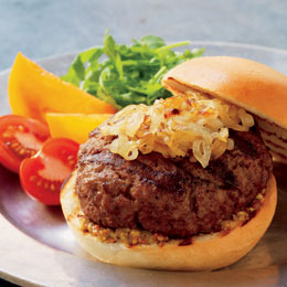 Brie and Shallot Parisian Burgers