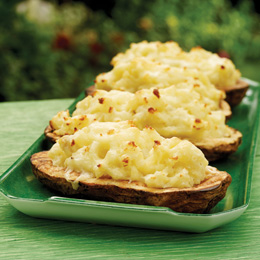 Twice-Cooked Potatoes with Wasabi