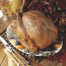 Sage, Orange, and Clove Rotisserie Turkey
